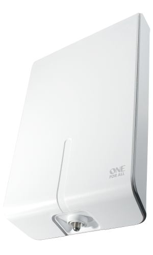 ONE FOR ALL SV9357 Antenne TV rateau extérieure Professional Line VHF/UHF  amplifiée, full HD, filtre 5G avec Quadrimedia